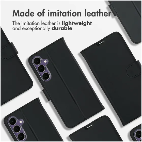 Accezz Wallet Softcase Bookcase Samsung Galaxy S24 FE Zwart