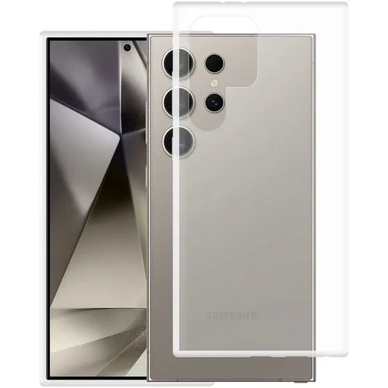 Just in Case Soft TPU Case voor Samsung S24 Ultra Transparant