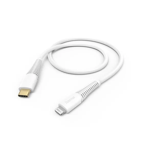 Hama USB-Kabel, USB-C naar Lightning, 1.5m Wit