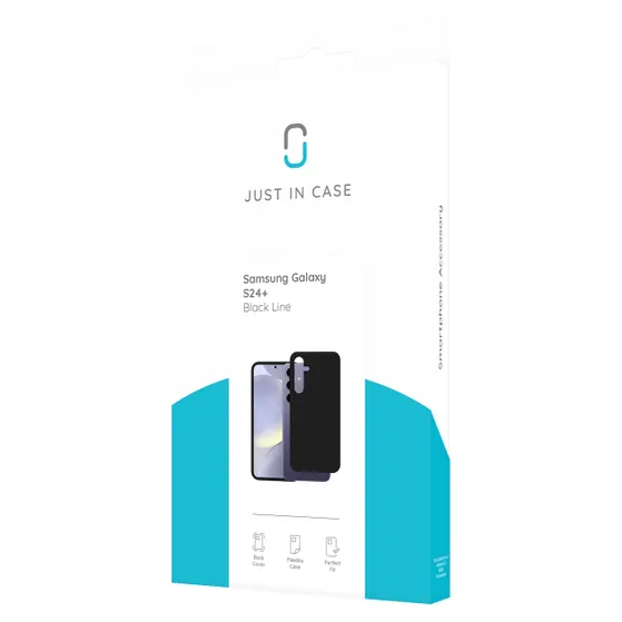 Just in Case Soft TPU Case voor Samsung S24+ Zwart