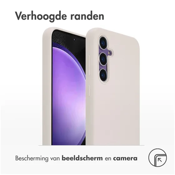 Accezz Liquid Silicone Backcover met MagSafe voor Samsung Galaxy S23 FE Grijs