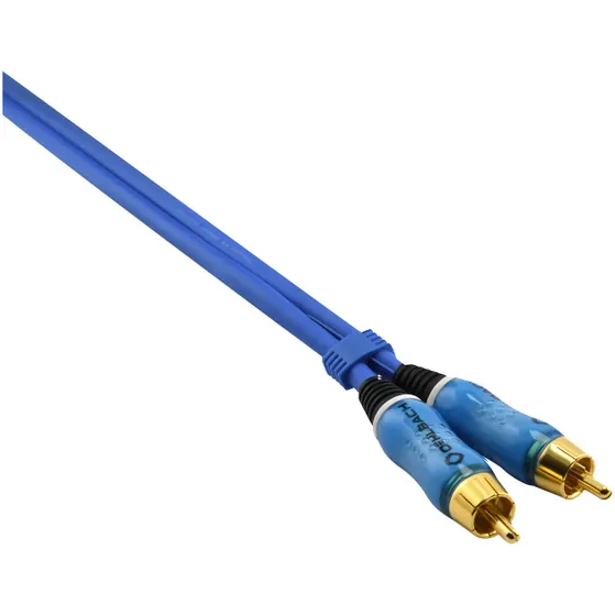 Oehlbach Audio-cinchkabel Stereo 0,50 m Blauw