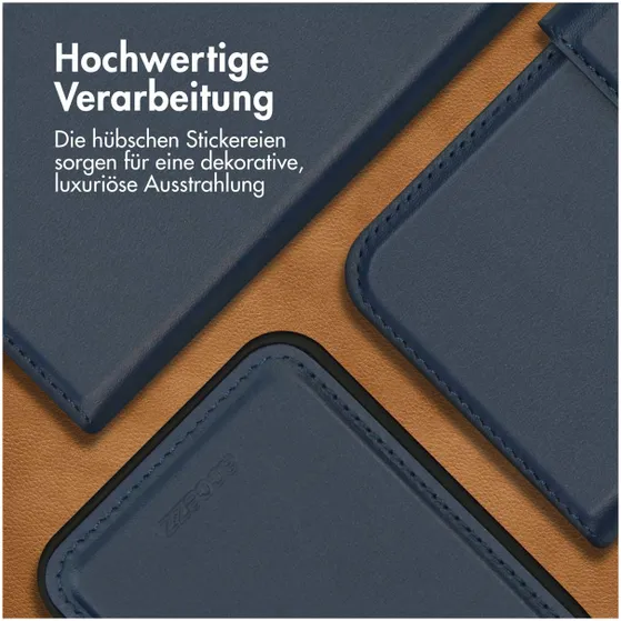 Accezz Premium Leather 2 in 1 Wallet Bookcase Samsung Galaxy A14 (5G/4G) Donkerblauw