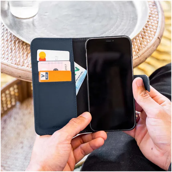 Accezz Premium Leather 2 in 1 Wallet Bookcase Samsung Galaxy A14 (5G/4G) Donkerblauw