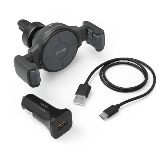 Hama Wireless Car Charger FC-10 Flex-Set, 10 W Antraciet
