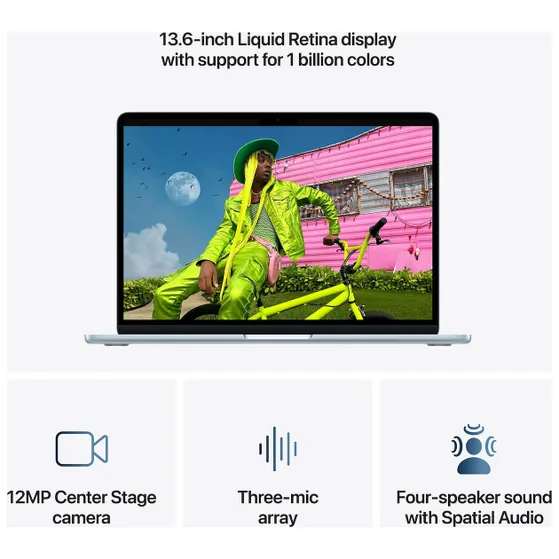 Apple MacBook Air 13 inch (2026) M5 (10 CPU / 10 GPU) 24GB/1TB Blauw