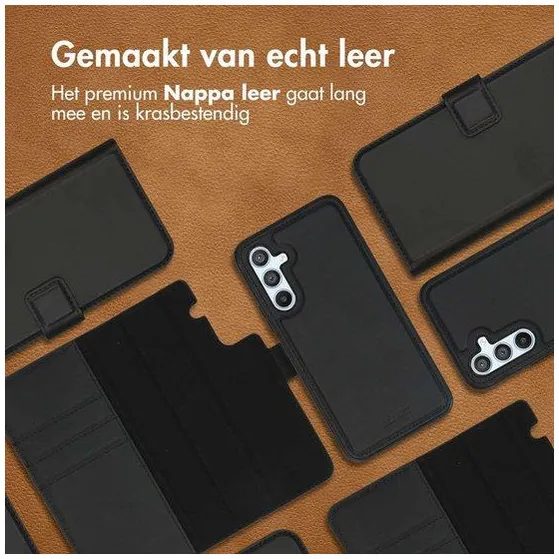 Accezz Premium Leather 2 in 1 Wallet Bookcase Samsung Galaxy A54 (5G) Zwart