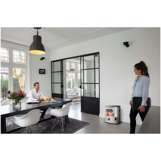 Qlima R 7227 S-TC-2 Stainless steel Zwart