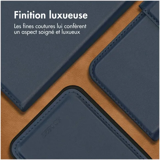 Accezz Premium Leather 2 in 1 Wallet Bookcase Samsung Galaxy A54 (5G) Donkerblauw