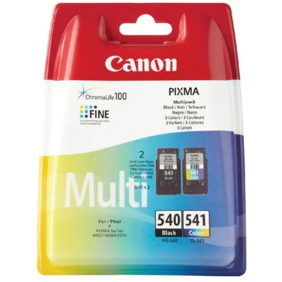Canon PG-540 + CL-541 Cartridges + GP-501 Fotopapier Multi-color