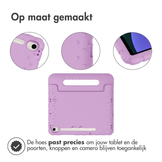 Accezz Kidsproof Backcover met handvat Samsung Galaxy Tab S9 / Tab S9 FE Lila