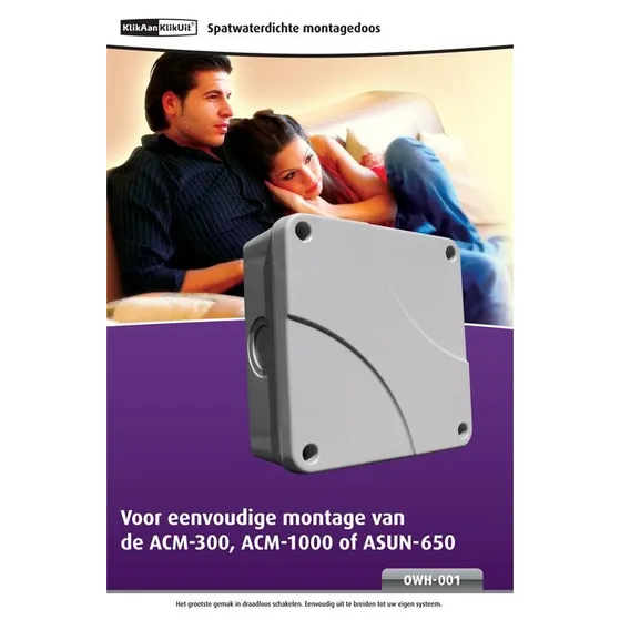 KlikAanKlikUit Montagedoos voor buiten Wit