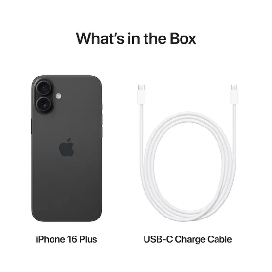Apple iPhone 16 Plus 128GB Zwart