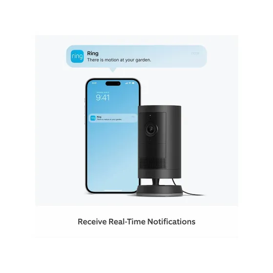 Ring Outdoor Cam Plus - Plug-in Zwart