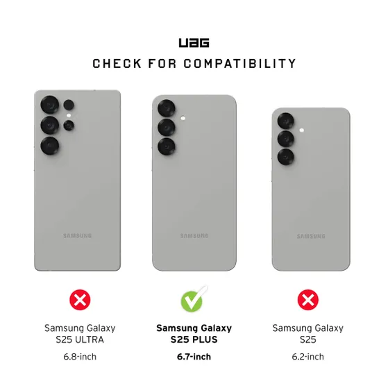 UAG Essential Armor MagSafe voor Samsung Galaxy S25 Donkergrijs