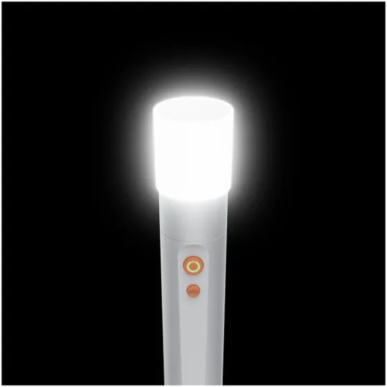 Hama Led-zaklamp oplaadbaar, 4 standen + SOS aluminium