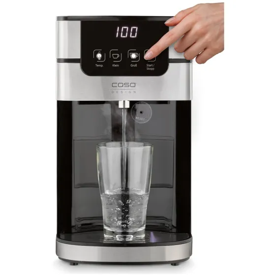 Caso PerfectCup 1000 Pro Turbo Heet water Dispenser Zwart/rvs