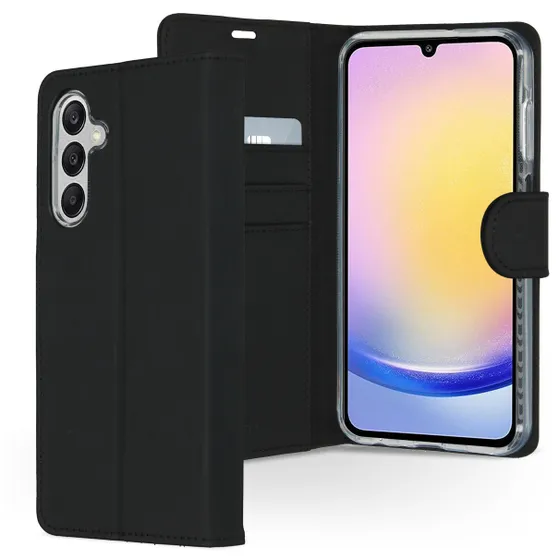 Accezz Wallet Softcase Bookcase Samsung Galaxy A25 Zwart