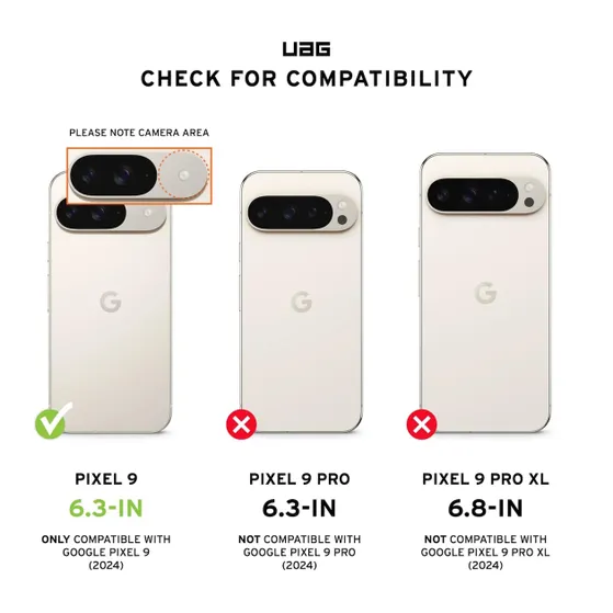 UAG Plyo Pro backcover voor Google Pixel 9 Zilver