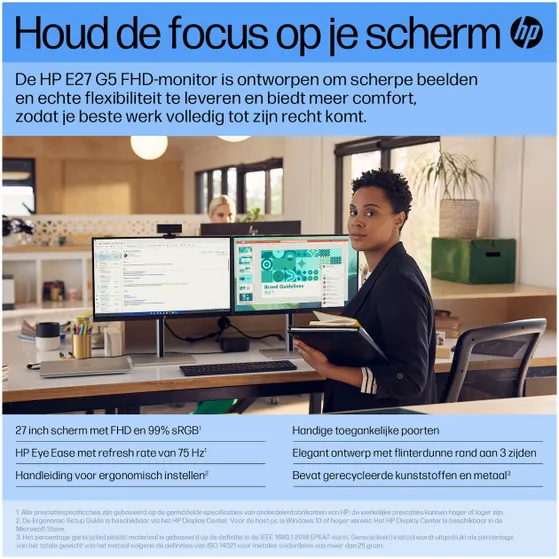 HP E27 G5 FHD Monitor