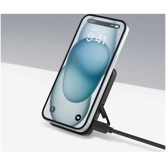 Anker 322 MagGo Power Bank 5000mAh 7.5W with holder Zwart