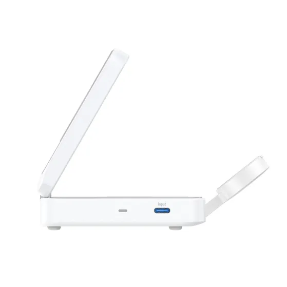 Anker MagGo Magnetic Wireless Charger 15W Foldable 3-in-1 with Charger Bundle EU Plug Wit