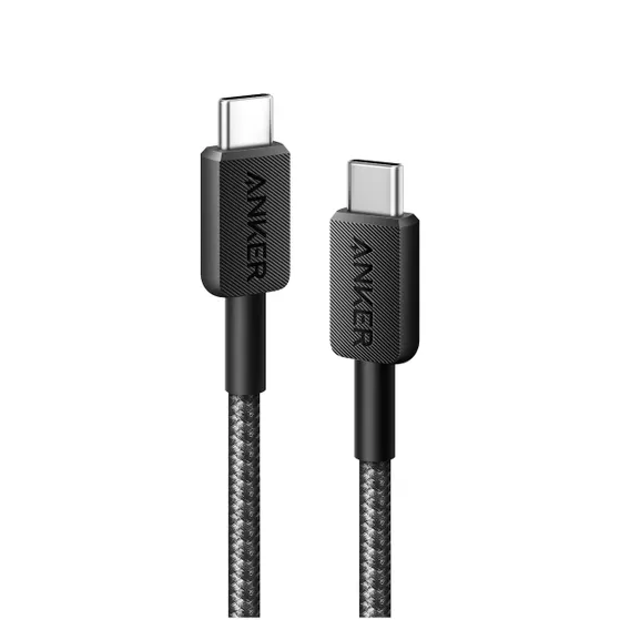 Anker Anker 322 USB-C to USB-C Cable Nylon (0.9M Braided Black) 60W