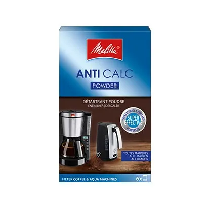 Melitta ontkalker poeder 6x20g Wit
