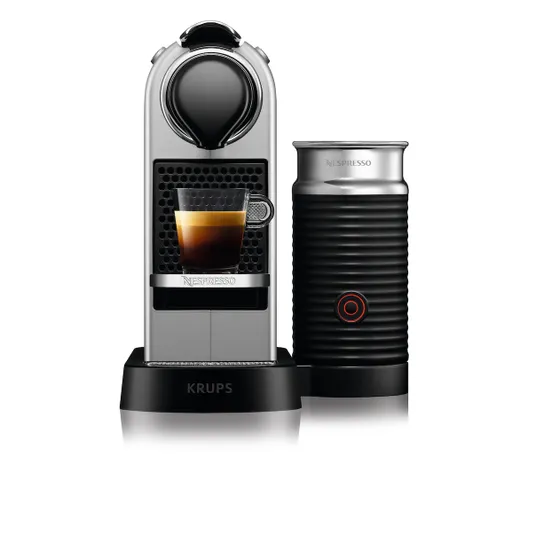 Krups Nespresso Citiz XN761B + Aeroccino Zilver