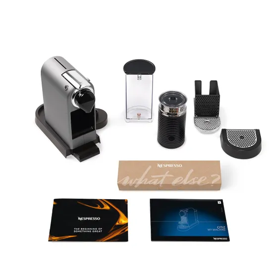 Krups Nespresso Citiz XN761B + Aeroccino Zilver