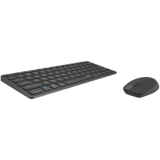 Rapoo 9600M Draadloze multimode Blade Combo Set, QWERTY US Donkergrijs