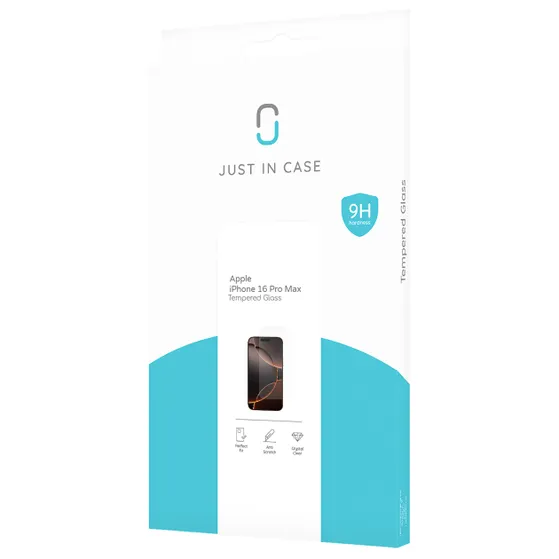 Just in Case Tempered Glass voor Apple iPhone 16 Pro Max