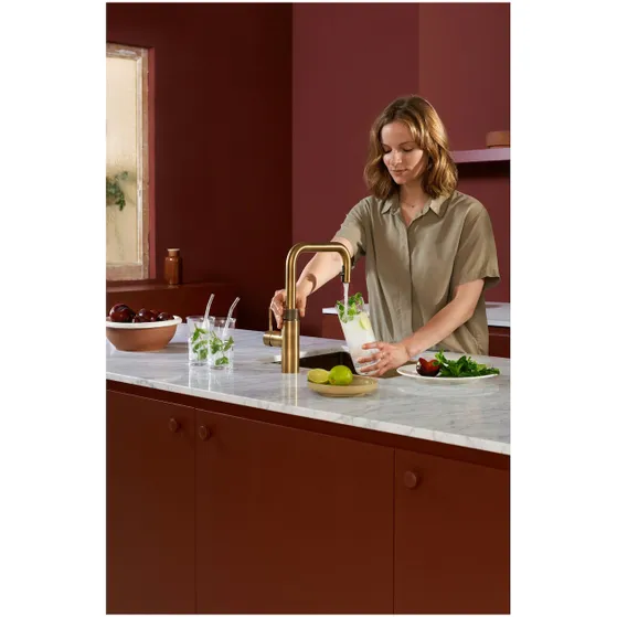 Quooker Flex Square Messing Patina