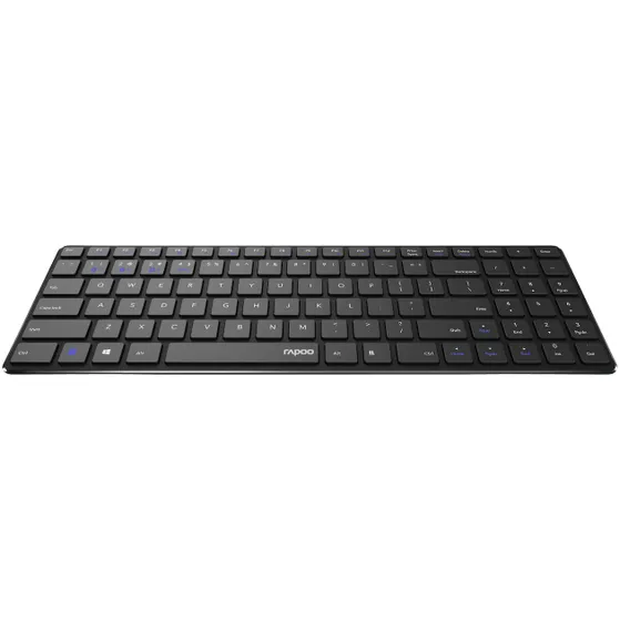 Rapoo Draadloos multimedia toetsenbord Ultra-Slim E9100M QWERTY Zwart