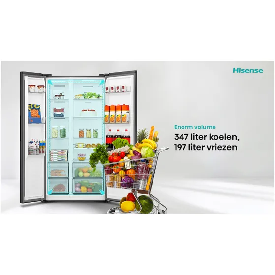 Hisense RS3P558NEFD Zwart
