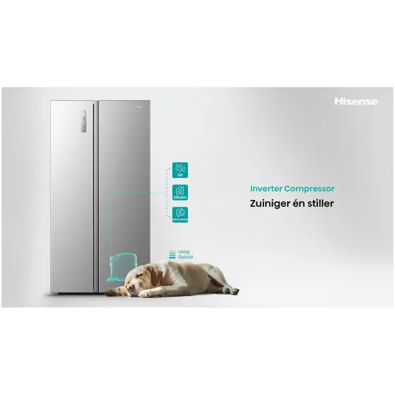 Hisense RS3P558NEFD Zwart