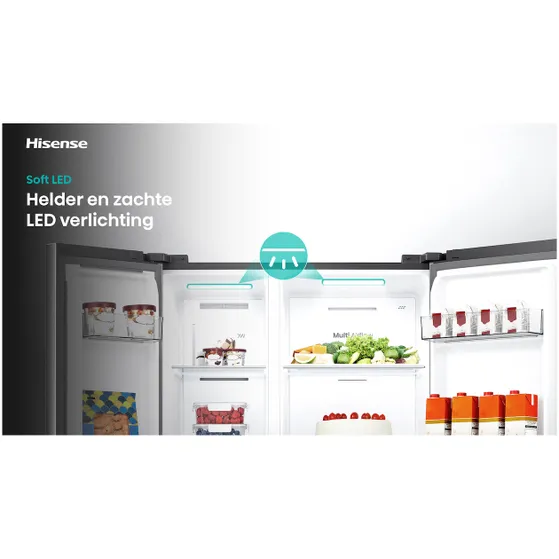 Hisense RS3P558NEFD Zwart