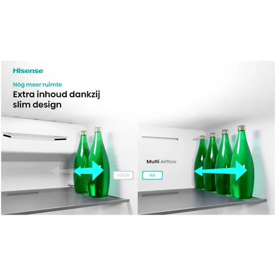 Hisense RS3P558NEFD Zwart
