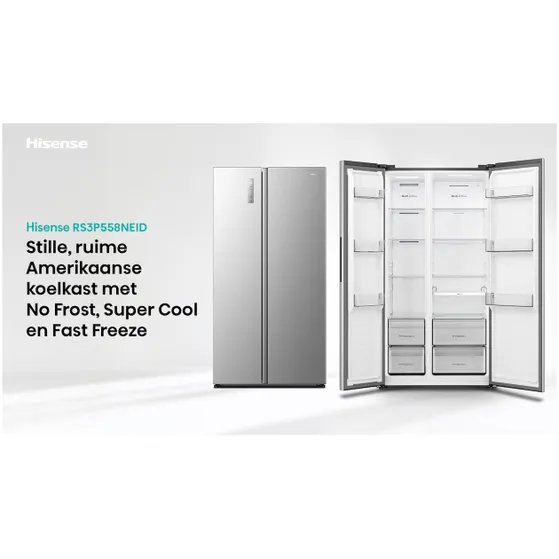 Hisense RS3P558NEID Rvs