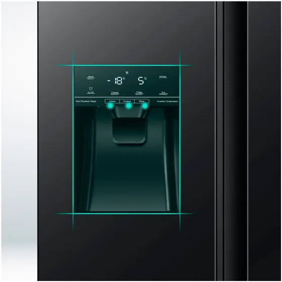 Hisense RS694N4TFE Zwart