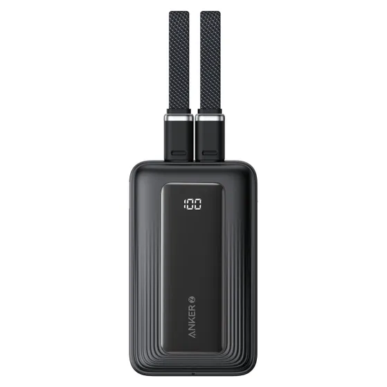 Anker Zolo 20 000 mAh Power Bank (30W) with 2 Built-in USB-C cables