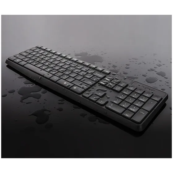 Logitech MK235 Draadloze Toetsenbord en Muis QWERTY Zwart