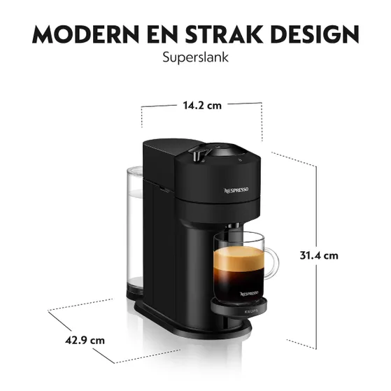 Krups Nespresso Vertuo Next XN910N Mat zwart