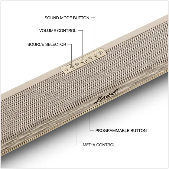 Marshall Heston 60 TV Soundbar Beige