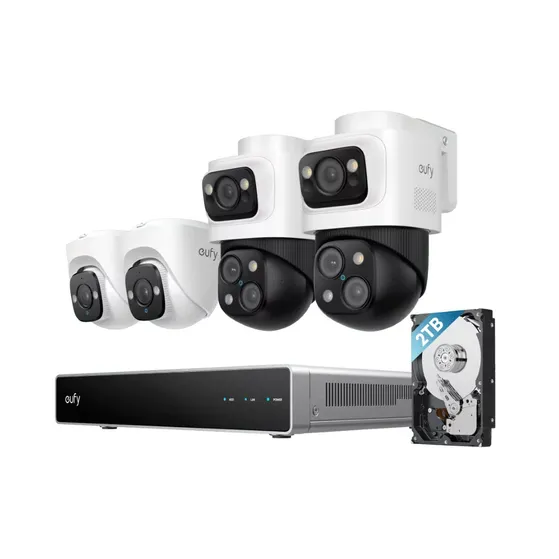 Eufy NVR Security System S4 (Bullet-PTZ+ Turret Cam)