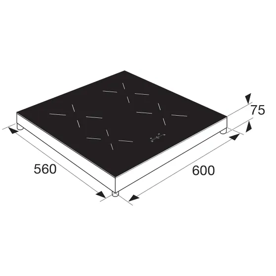 ETNA KIV360ZWA Zwart