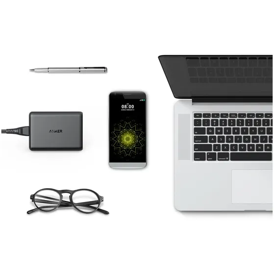 Anker POWERPORT SPEED 5 2X QC 3.0 Zwart