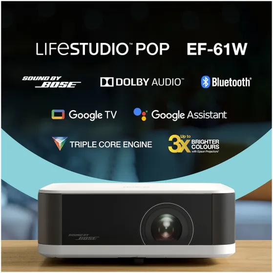 Epson EF-61W Draagbare smart projector Wit