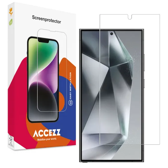 Accezz Gehard Glas Screenprotector Samsung Galaxy S24 Ultra Transparant