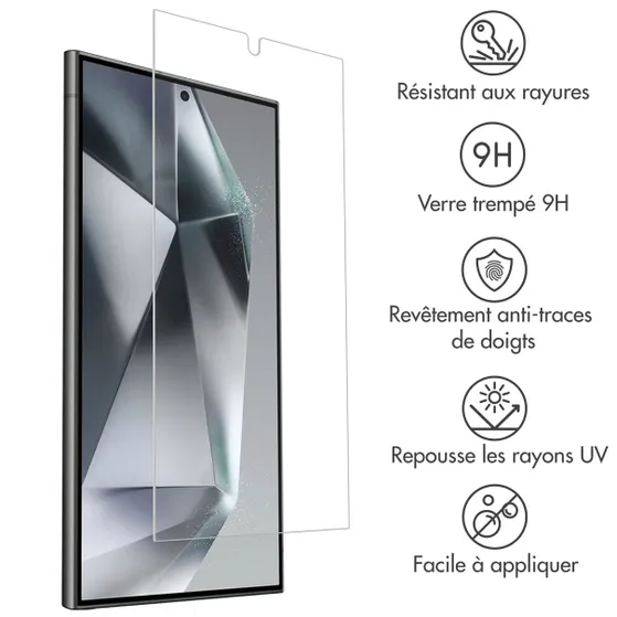 Accezz Gehard Glas Screenprotector Samsung Galaxy S24 Ultra Transparant